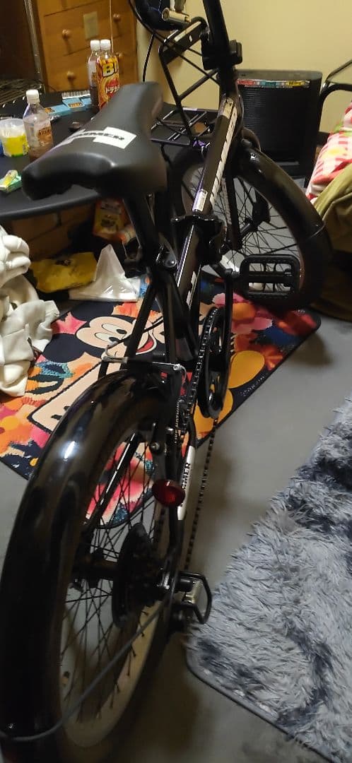 札幌限定若しくは発送出来ますHUMMER 折りたたみ自転車 ブラック切り替え式