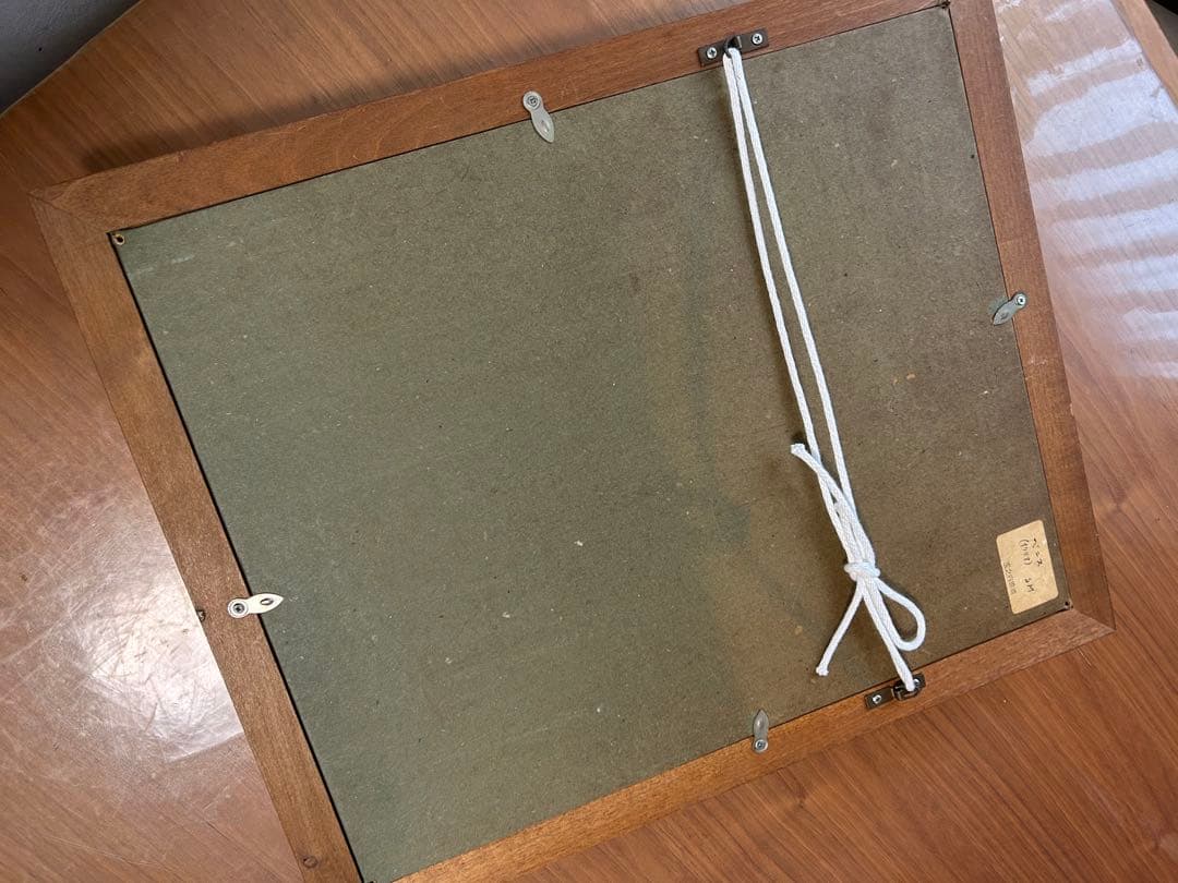 玉之内満雄[ベニス] ヴェネツィアの風景 油彩画 金色フレーム