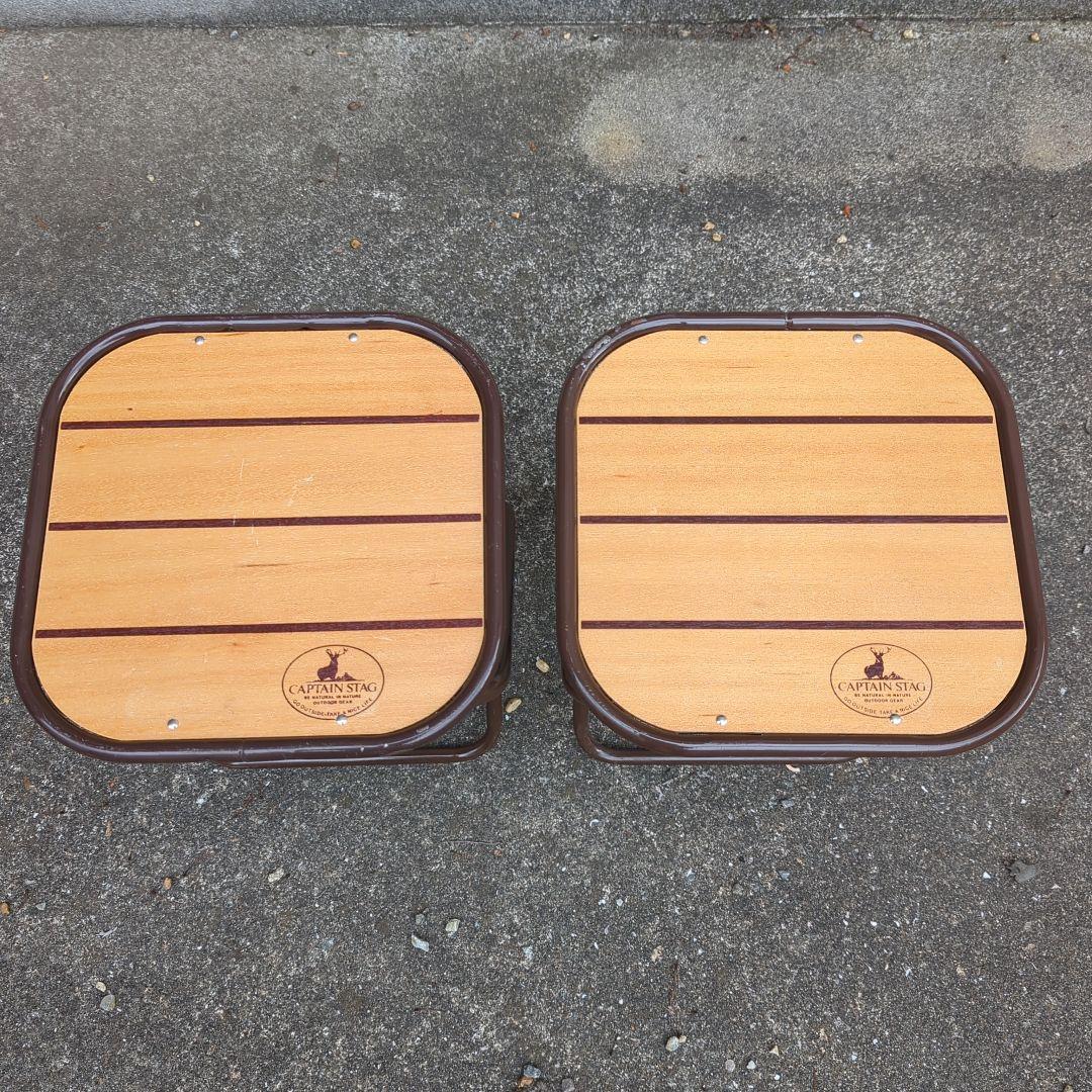 CAPTAIN STAG キャプテンスタッグ 折りたたみウッドテーブル＆チェア