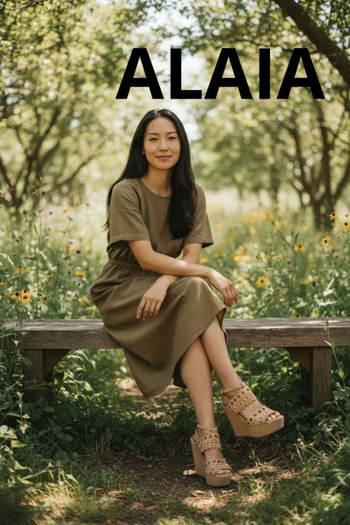 ALAIA アライア ウエッジソール サンダル 37