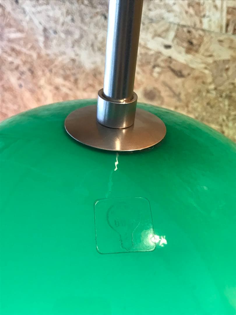 ビンテージ70’sレトロポップ スペースエイジ昭和ランプシェード硝子