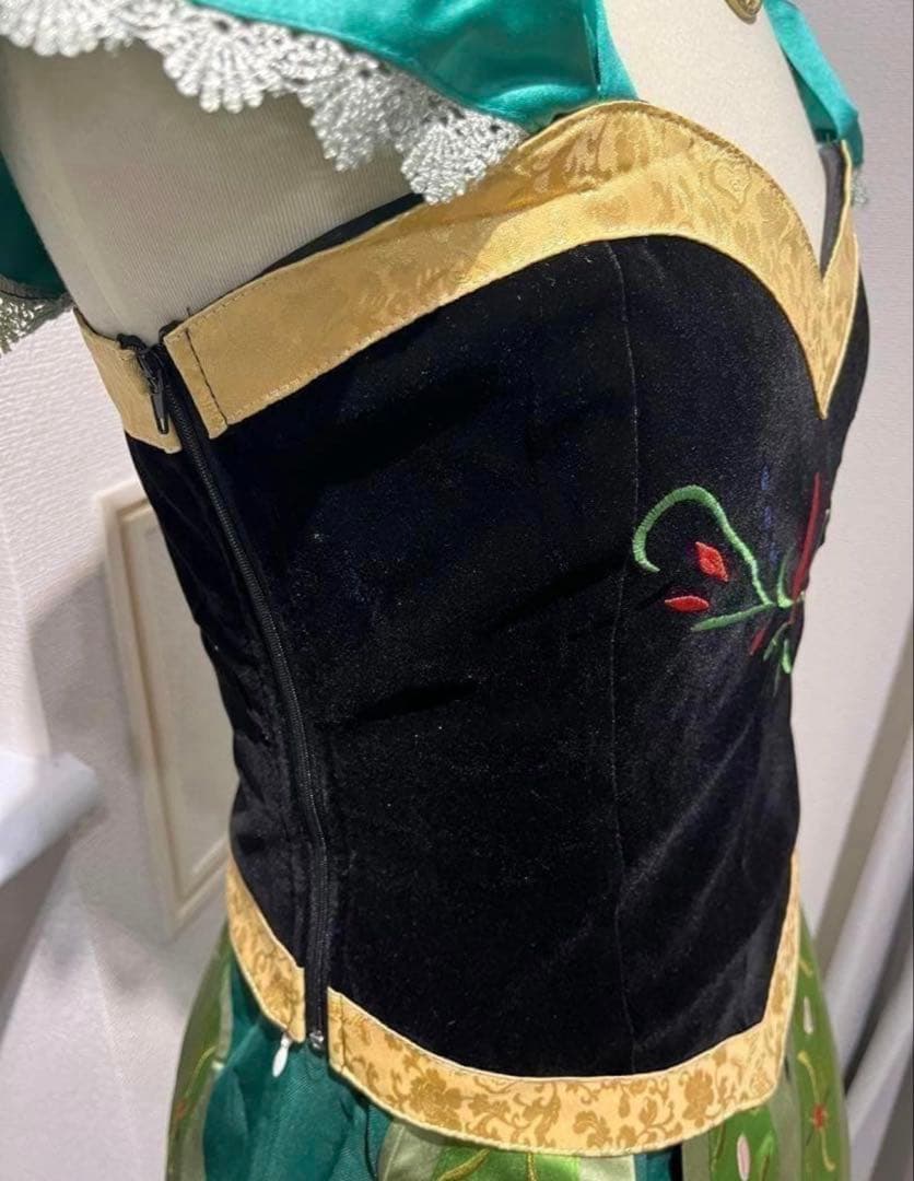 S】　アナ コスプレ アナ雪 風 大人 仮装 　衣装　ハロウィン　ディズニー