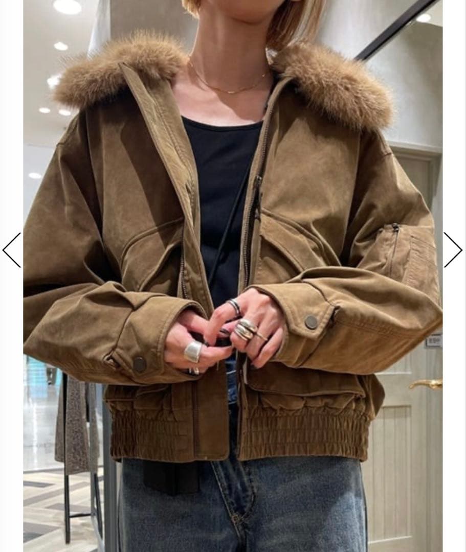 《即完売品》SLY WASHED PUFFER ブルゾン⭐︎ベージュ⭐︎スライ新品