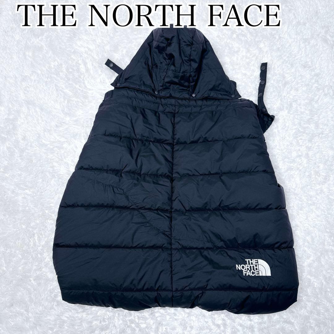 【美品】THE NORTH FACE 抱っこ紐ケープ ベビーシェルブランケット黒