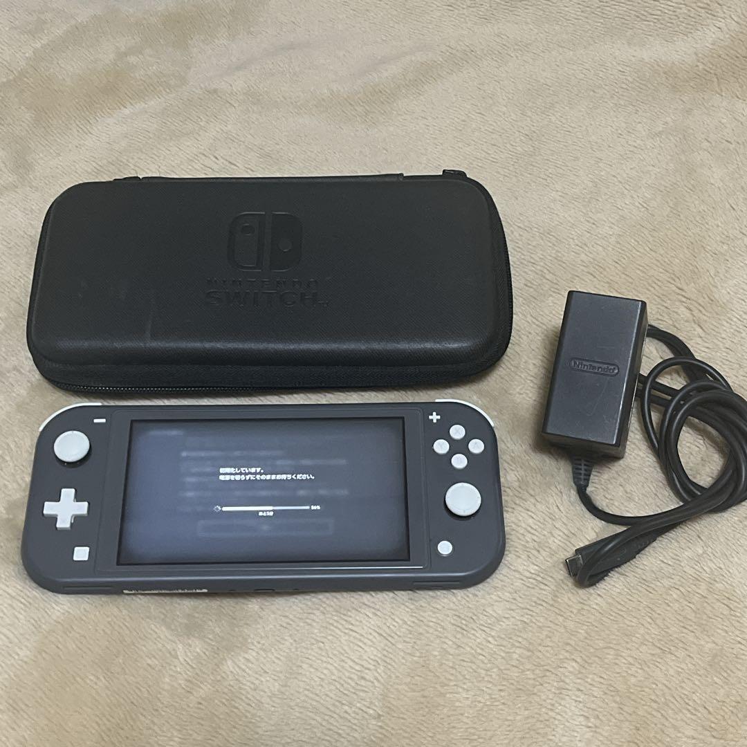 Nintendo Switch Lite グレー 本体 充電器付き　動作確認済み