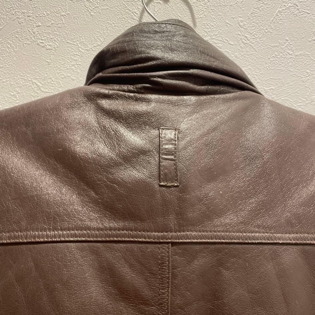 最終値下げ！80' Eddie Bauer レザーダウンベスト黒タグ