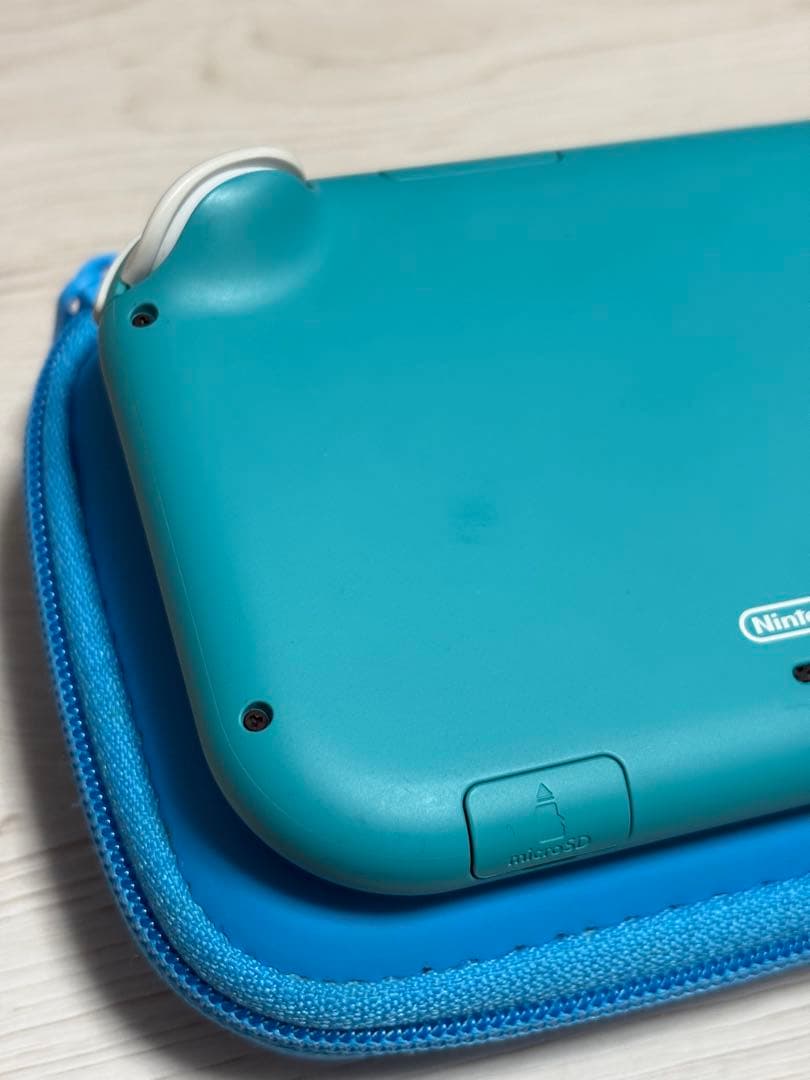 Switch lite ターコイズブルー 本体&カバー、ケース付