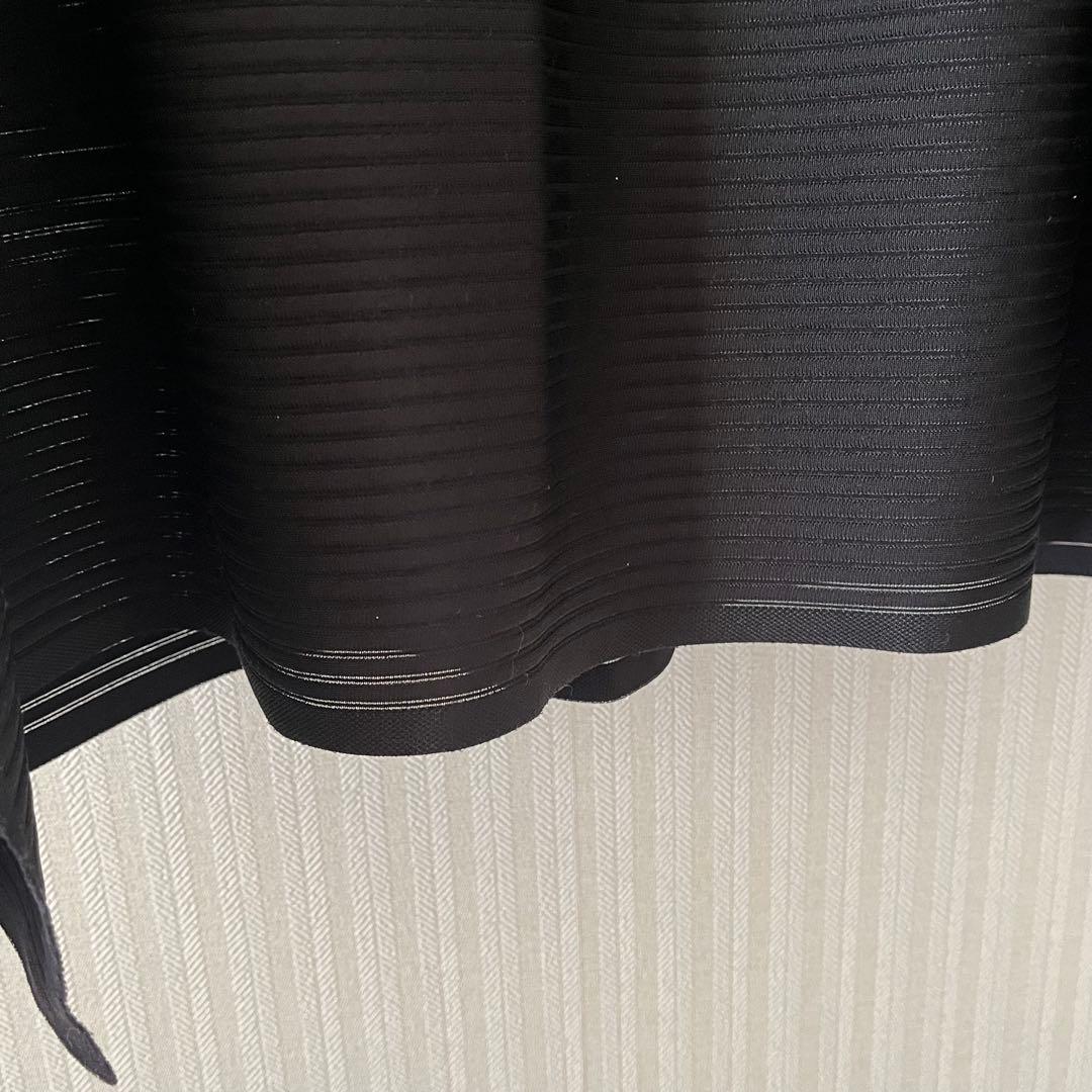 PLEATSPLEASE イッセイミヤケ　ロングチュニック　ブラック　フリー