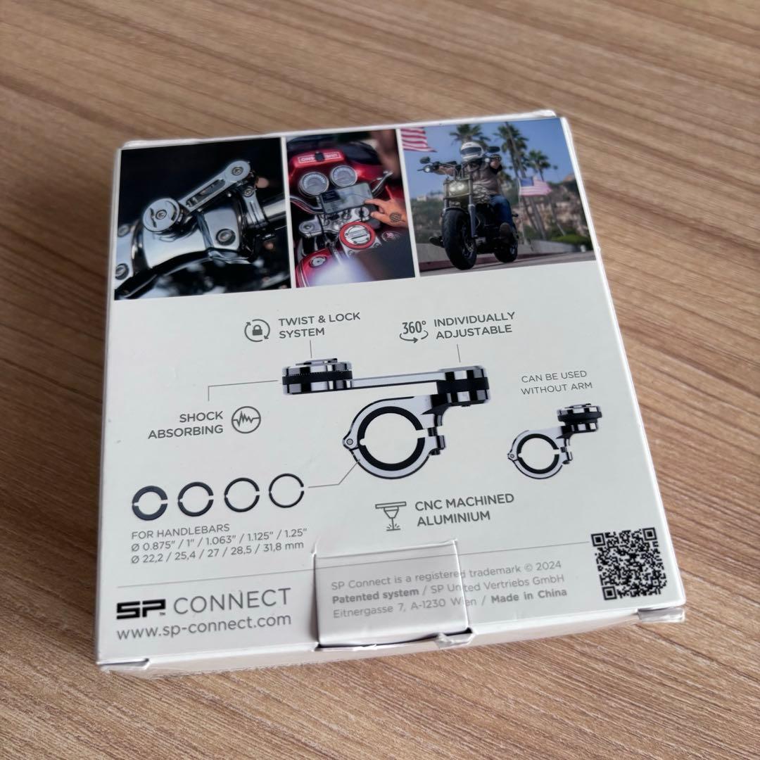 エスピーコネクトモトマウント Pro クロム｜CNC高強度バイク用スマホホルダー