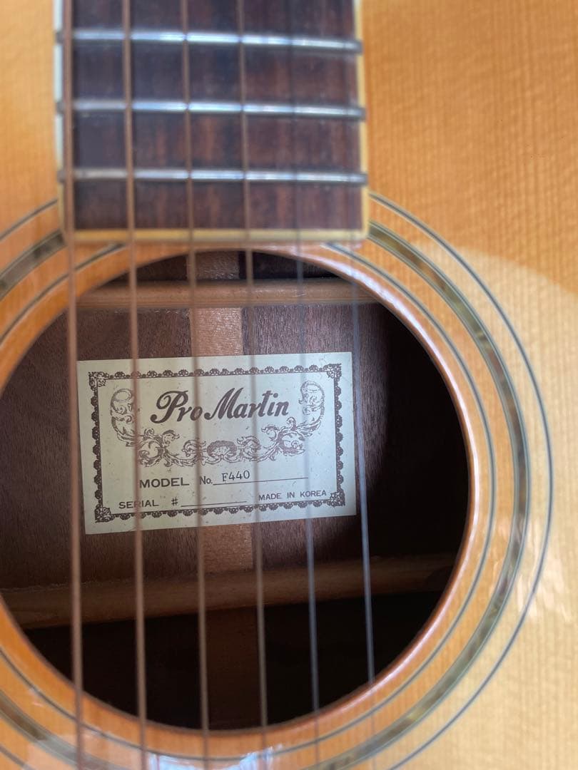 Pro Martin F440 縦ロゴ 豪華インレイ アコギ 整備済