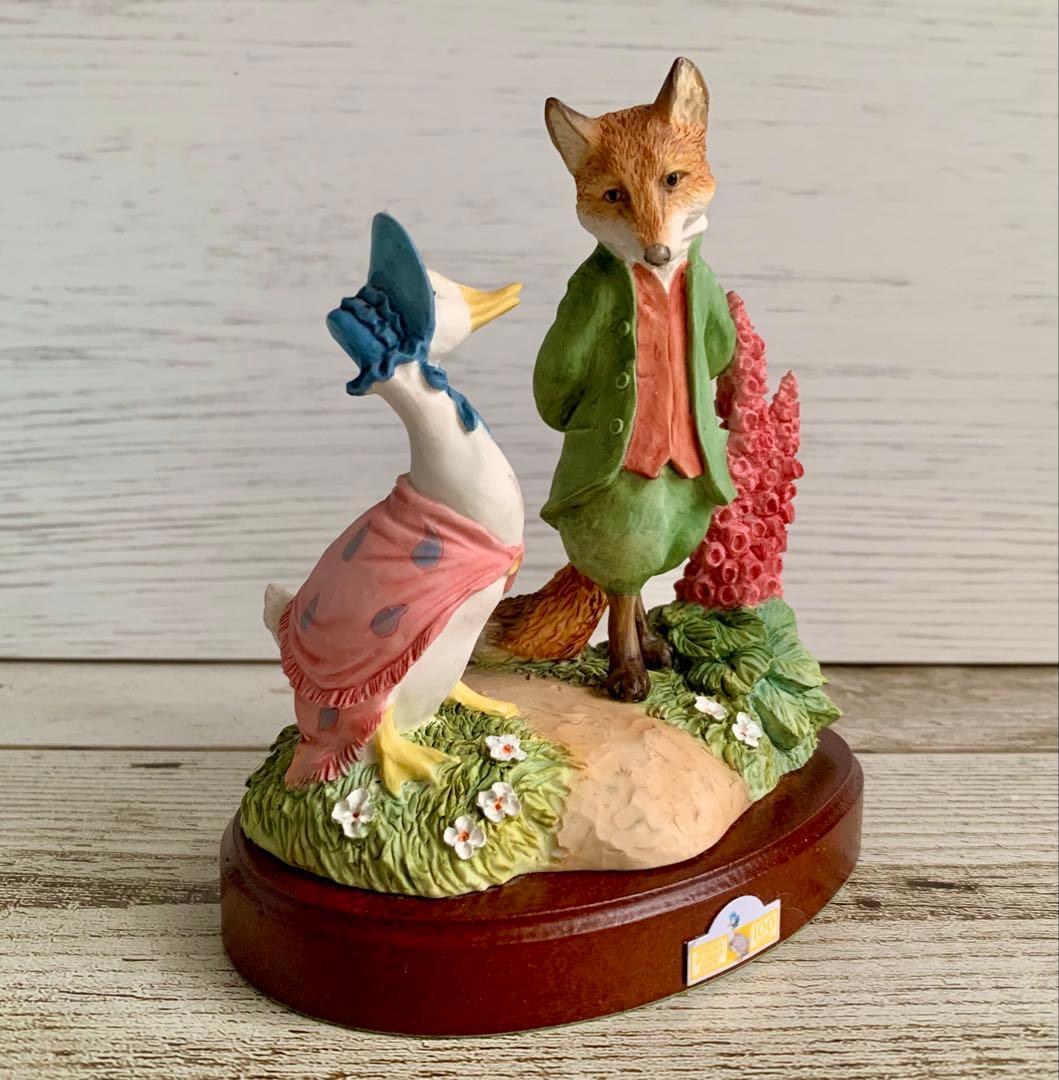 あひるのジマイマときつねの紳士100周年記念フィギュリン ピーターラビット