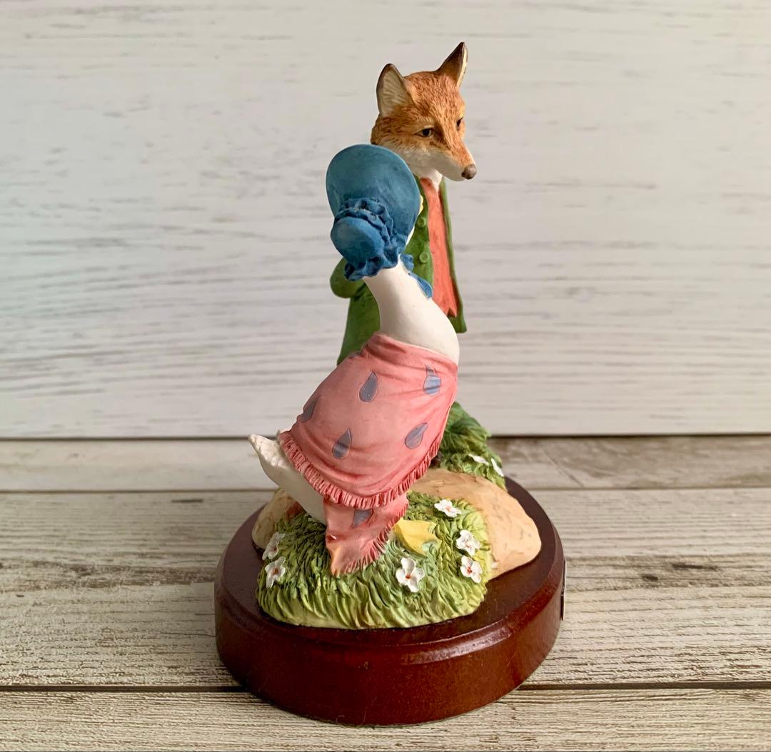 あひるのジマイマときつねの紳士100周年記念フィギュリン ピーターラビット