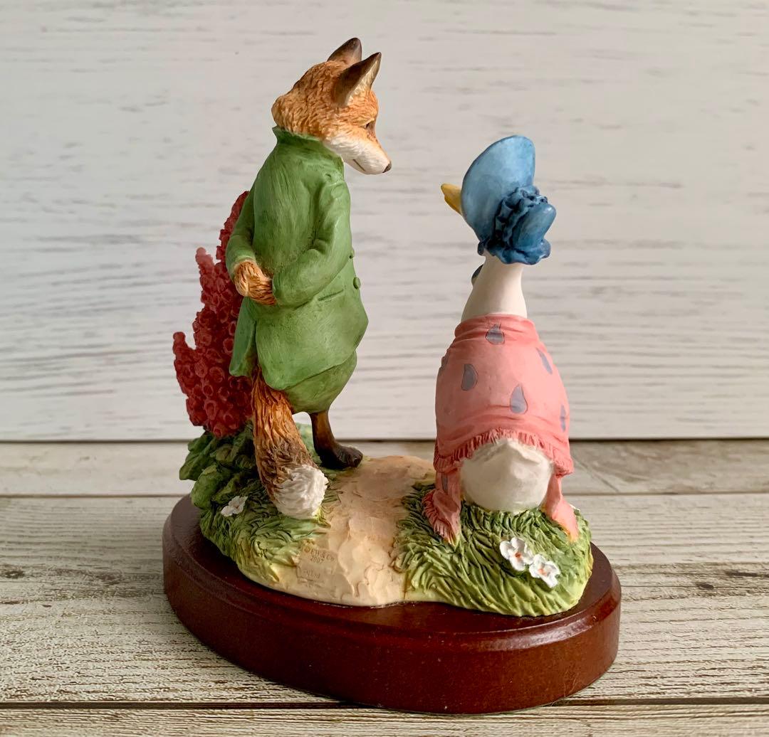 あひるのジマイマときつねの紳士100周年記念フィギュリン ピーターラビット