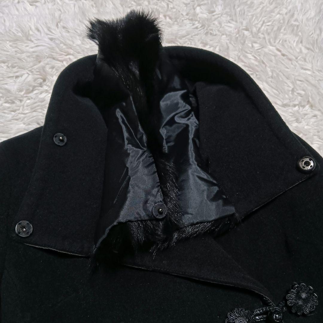 ヴィヴィアンタム　チャイナジャケット　ダッフルファー　ショートコート　アンゴラ混