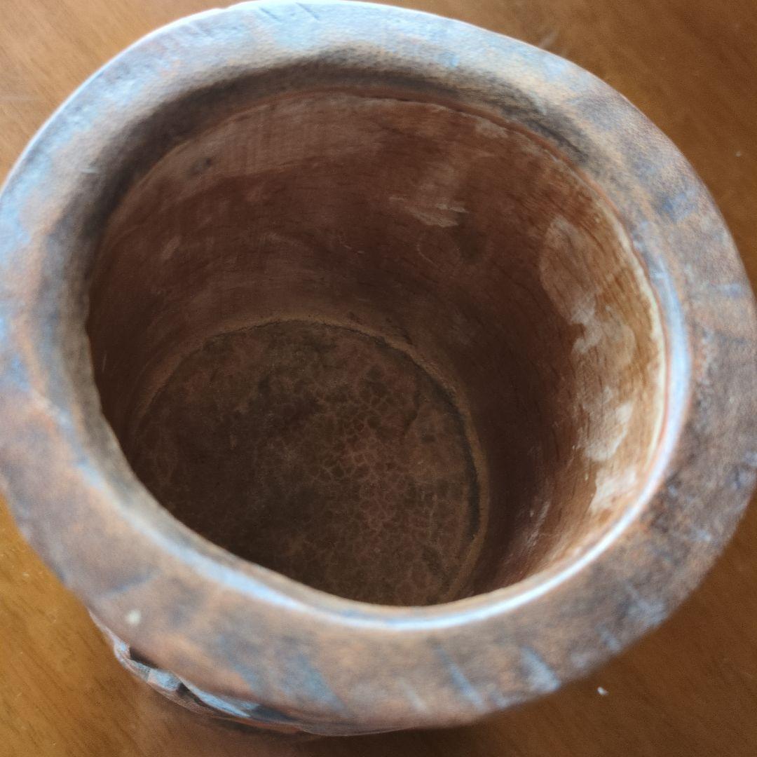 m*a様 ペン立て 筆筒 筆立 筆桶 書道具 竹彫刻 竜鳳 透かし彫り 彫刻 書