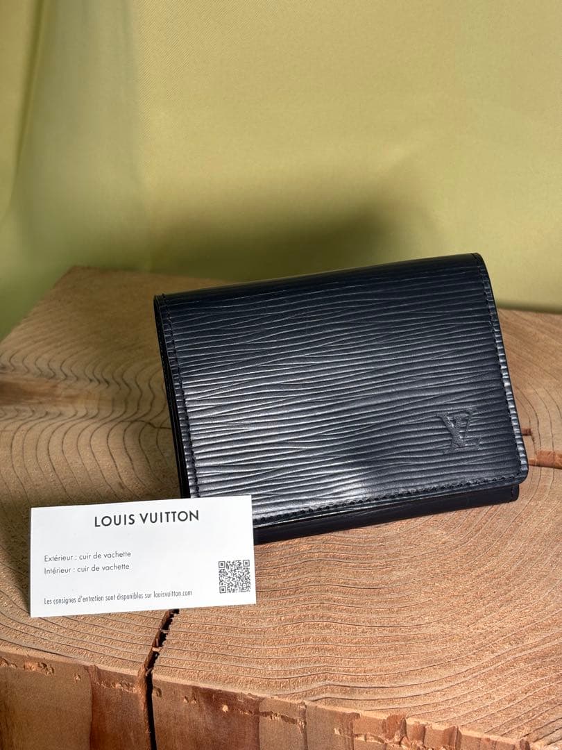 最終値下げ！　美品　Louis Vuitton ブラック 名刺入れ
