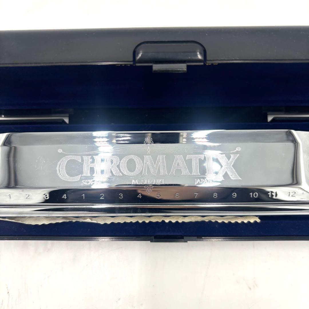 SUZUKI CHROMATIX クロマチックハーモニカ ケース付　SCX-64
