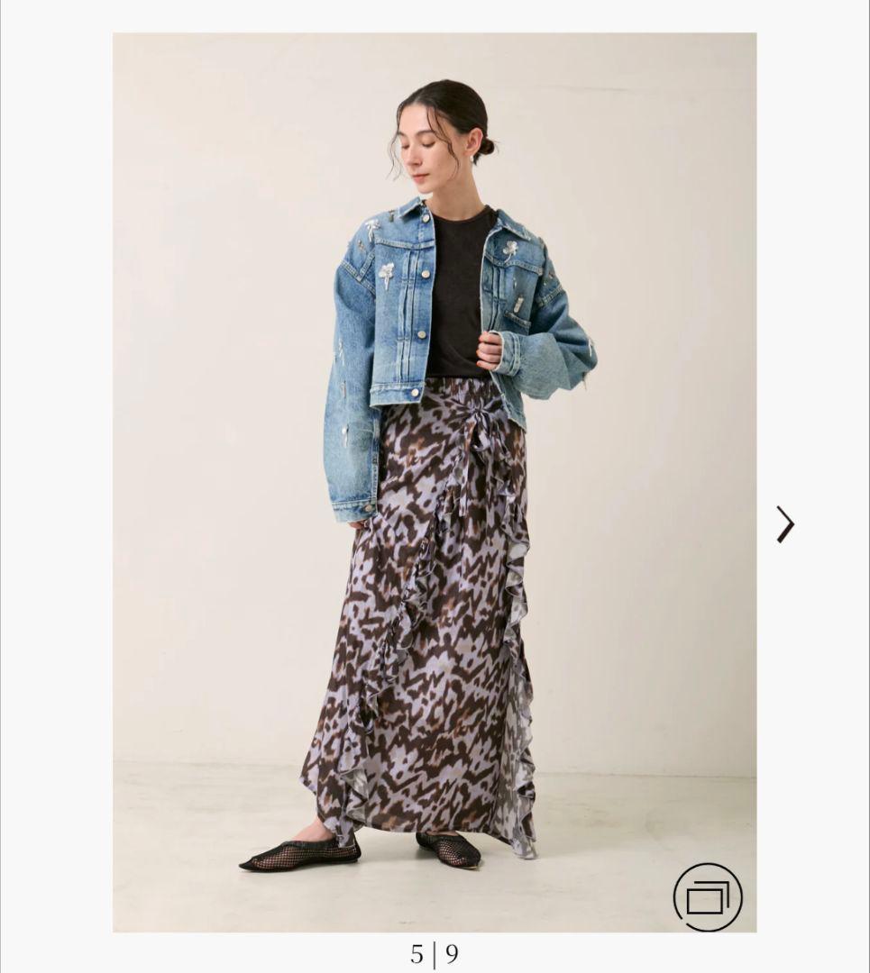 【完売品】ヌキテパSequins Embroidery Denim Jacket
