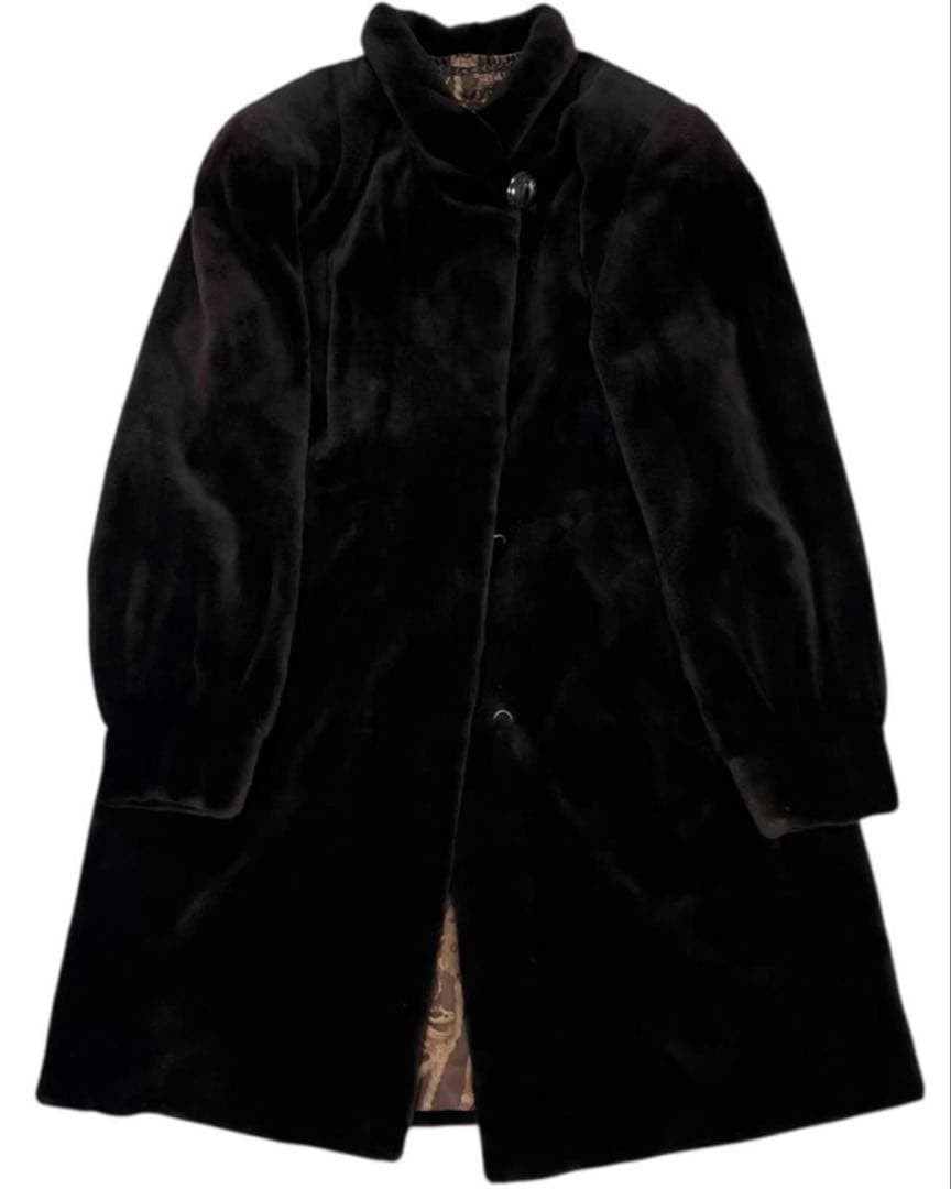 週末セール！未使用品サガフォックス銀タグシェアードミンクコート ブラウン