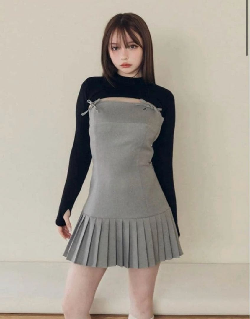 ワンピース Karen knit set mini dress andmary