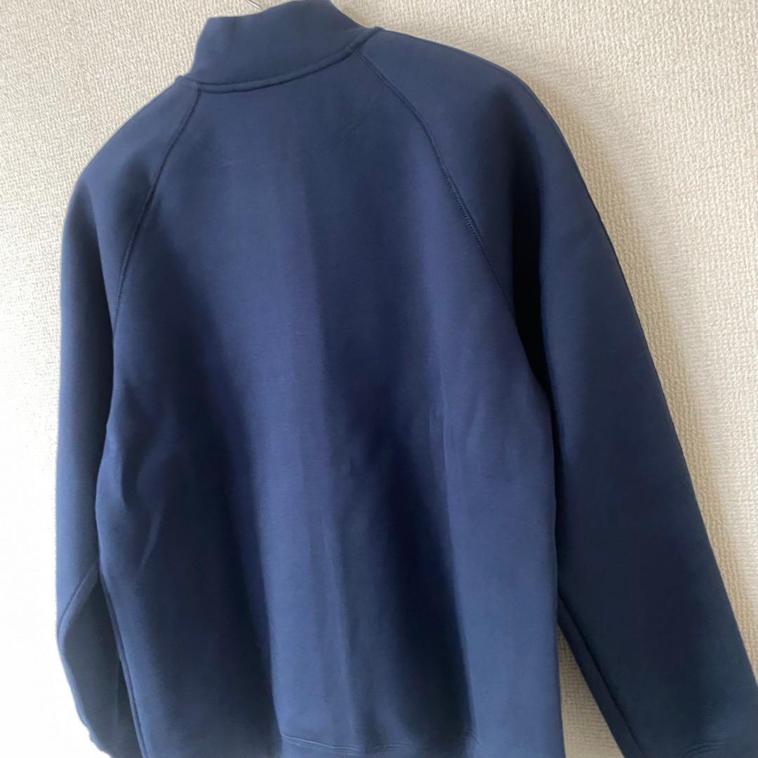 BRIEFING フルジップジャケット ネイビー 袖BRIEFINGロゴ入り