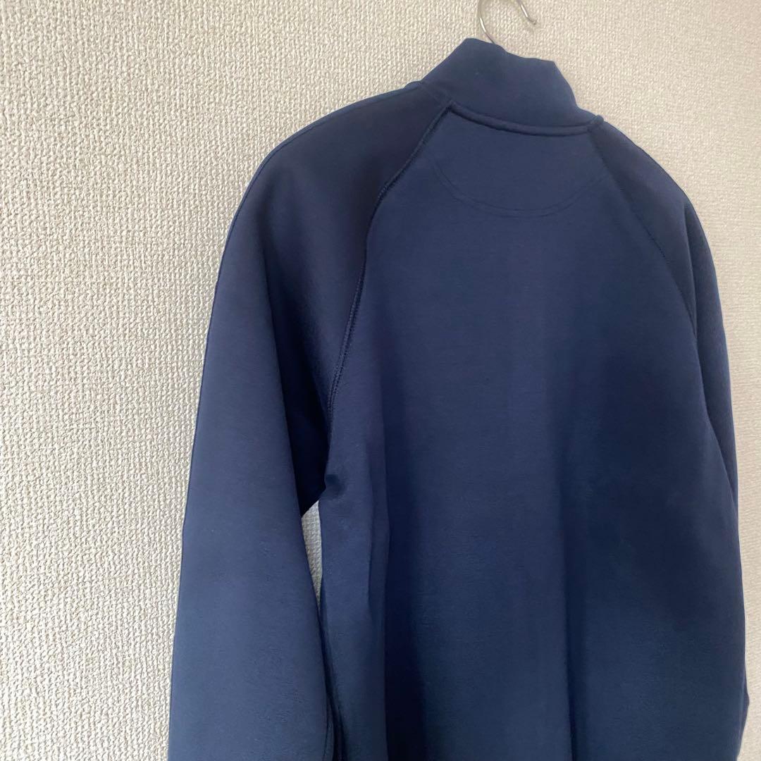 BRIEFING フルジップジャケット ネイビー 袖BRIEFINGロゴ入り