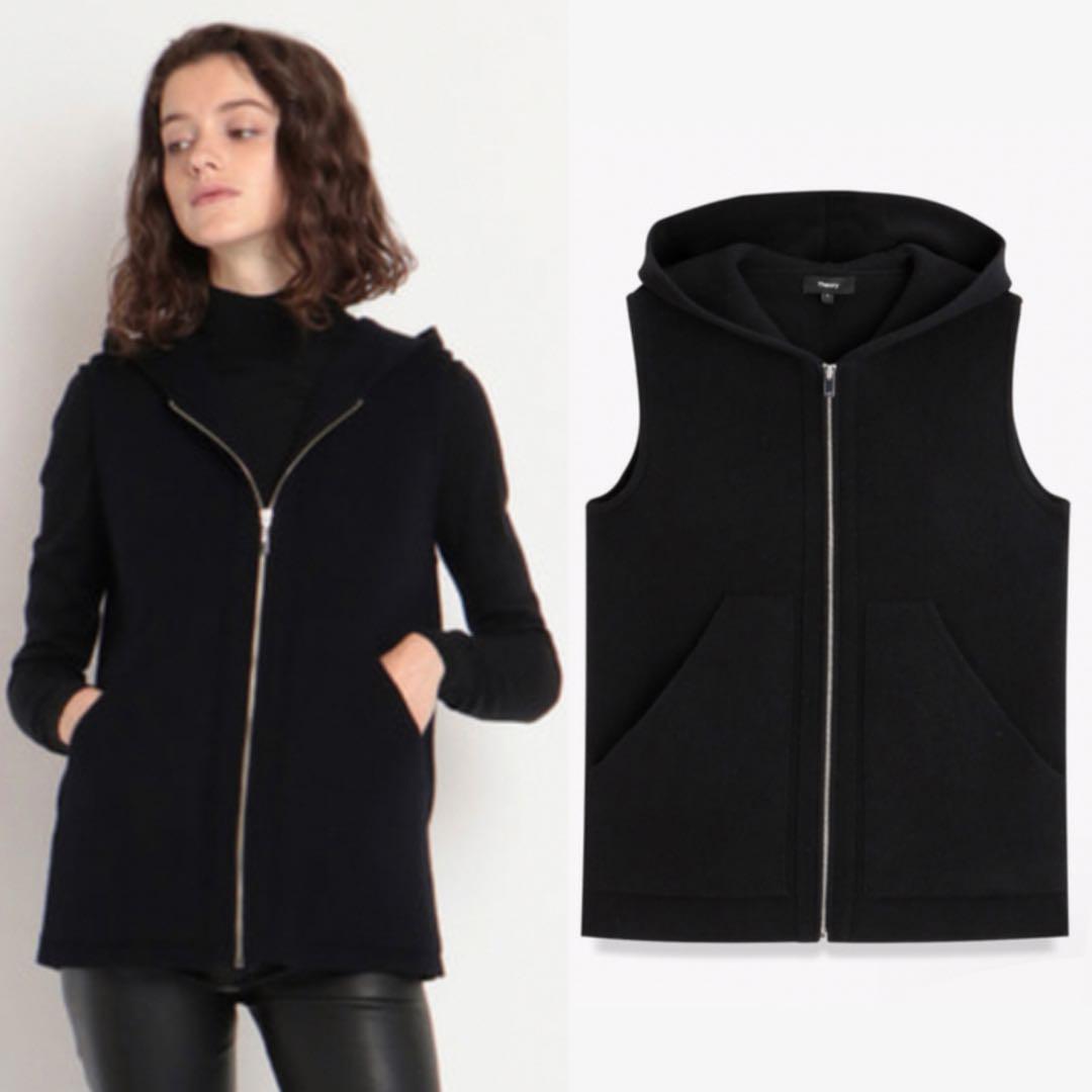 Theory 22AW 完売 LANA CASH ジップアップニットベスト