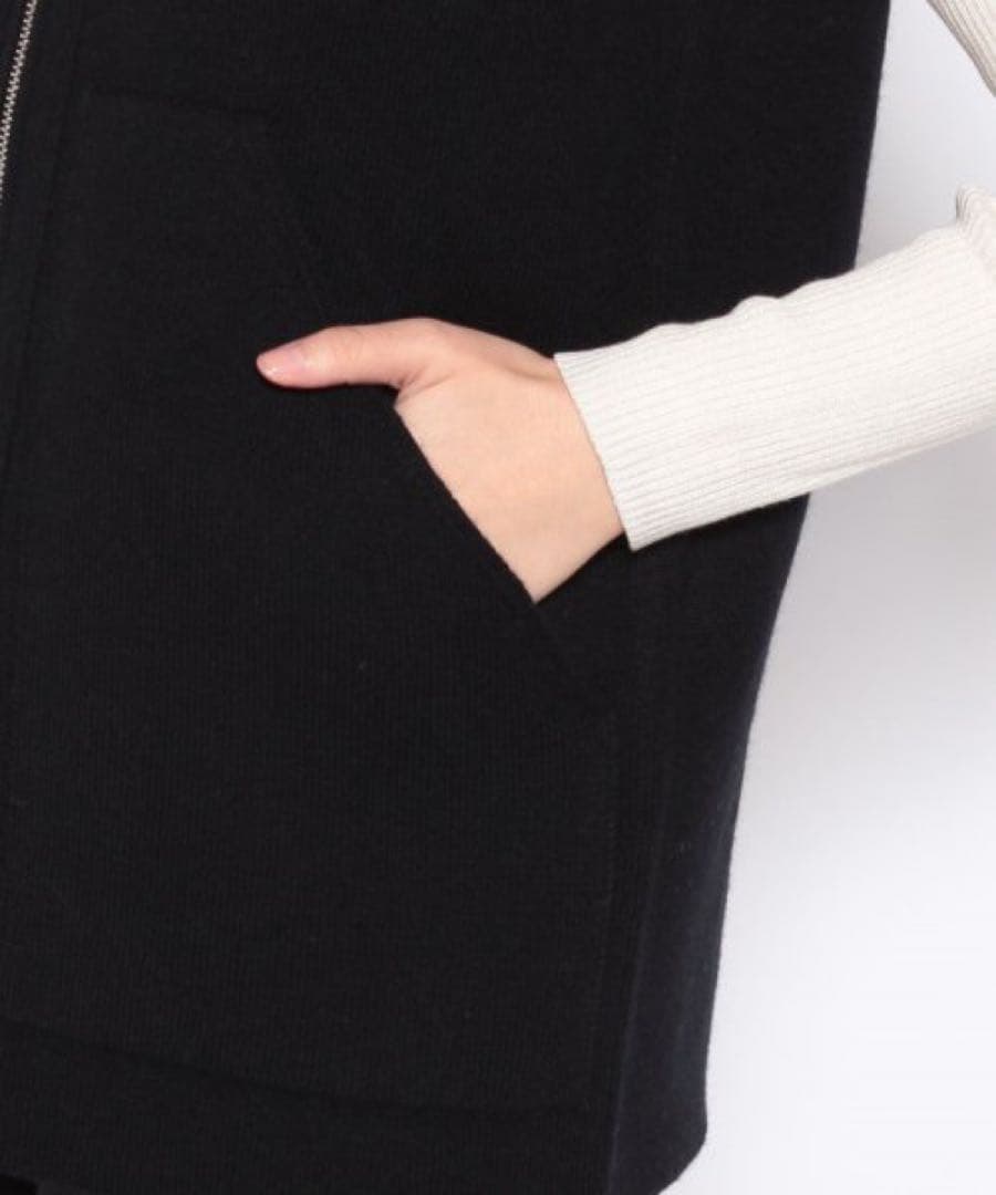 Theory 22AW 完売 LANA CASH ジップアップニットベスト