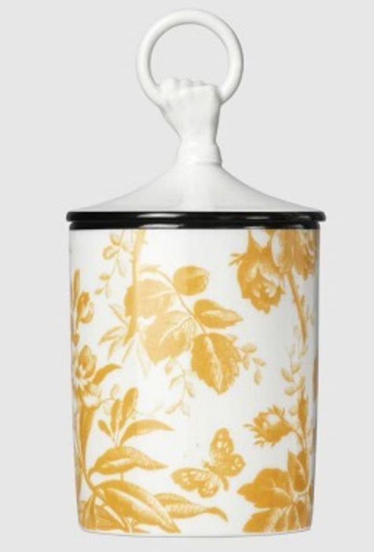 【新品未使用】GUCCI 花柄 アロマキャンドル 蓋付き