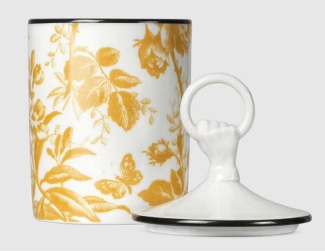 【新品未使用】GUCCI 花柄 アロマキャンドル 蓋付き