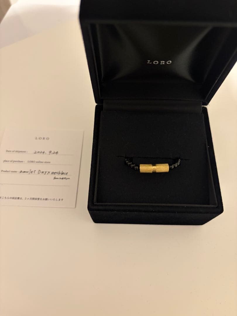 loro amulet Onyx necklace ネックレス 3mm×40cm