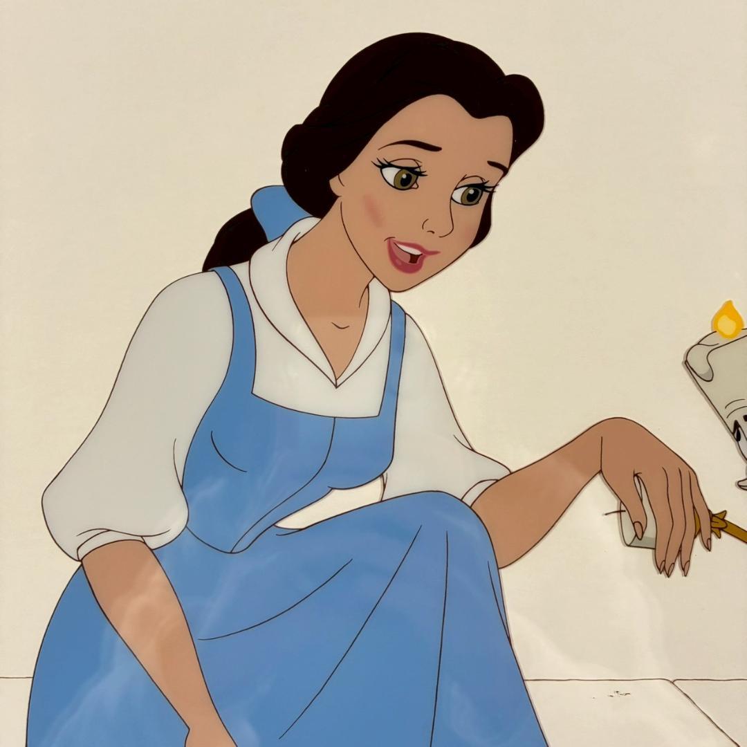 Disney ディズニーセル画「美女と野獣」保証書有 アニメーション プリンセス
