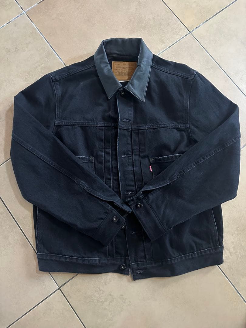 Levi's EDIFICE ブラックデニムジャケット M