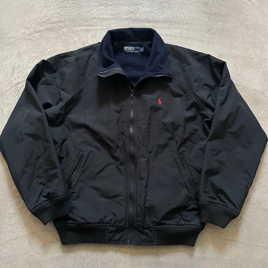 Y*N様 90s ラルフローレン ウォームアップジャケット ブラック 裏フリース