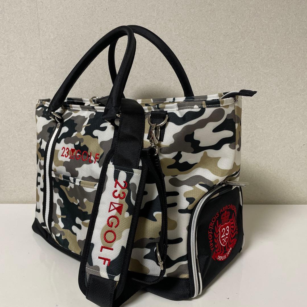 【未使用】23区GOLF・２ウェイ カモフラージュ・ボストンバッグ