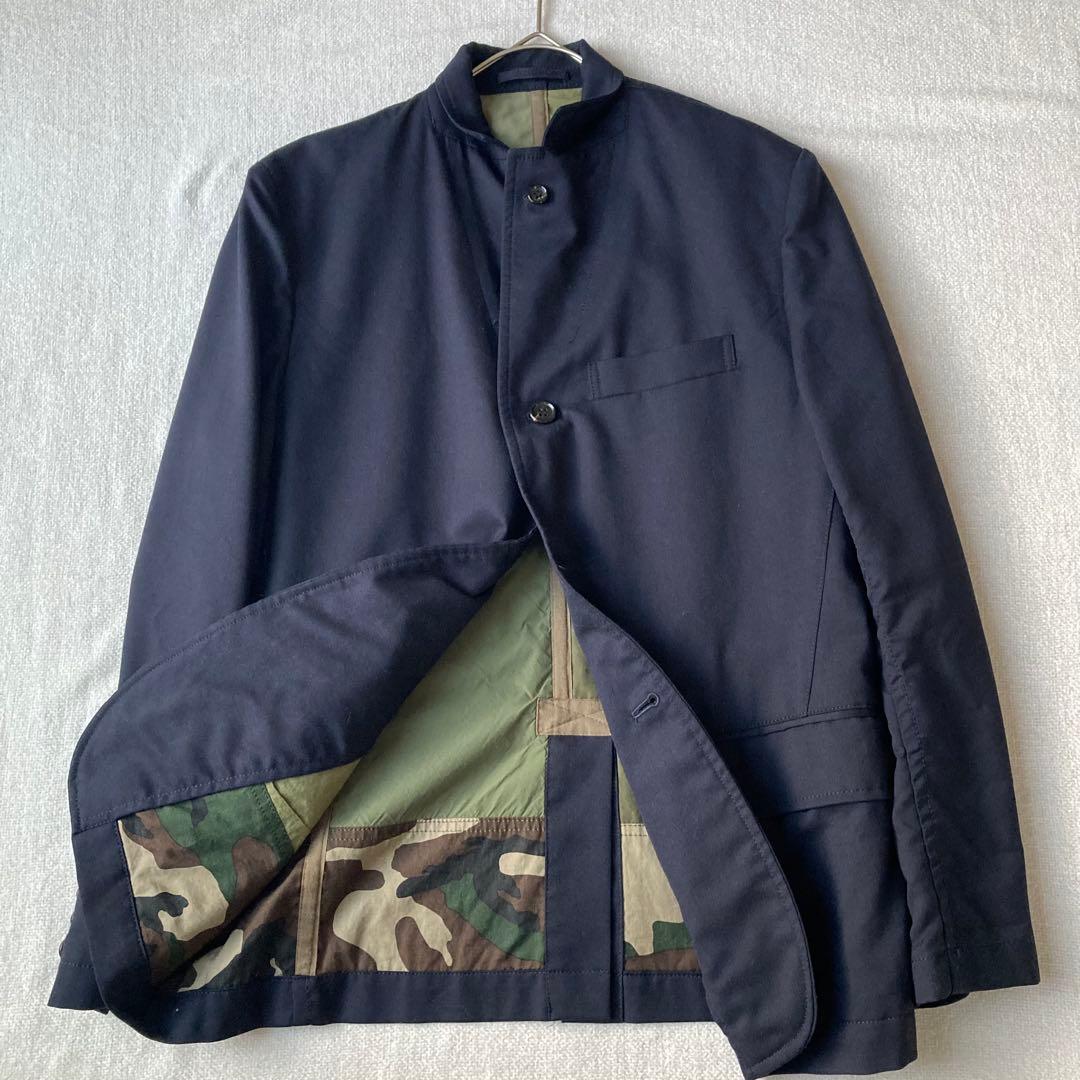 美品　コムデギャルソンオム　テーラードジャケット　ネイビー　2019AW