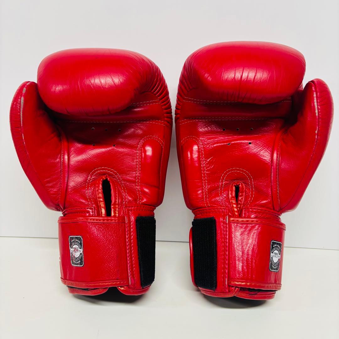 TWINS SPECIAL キックボクシンググローブ 16oz レッド 本革製