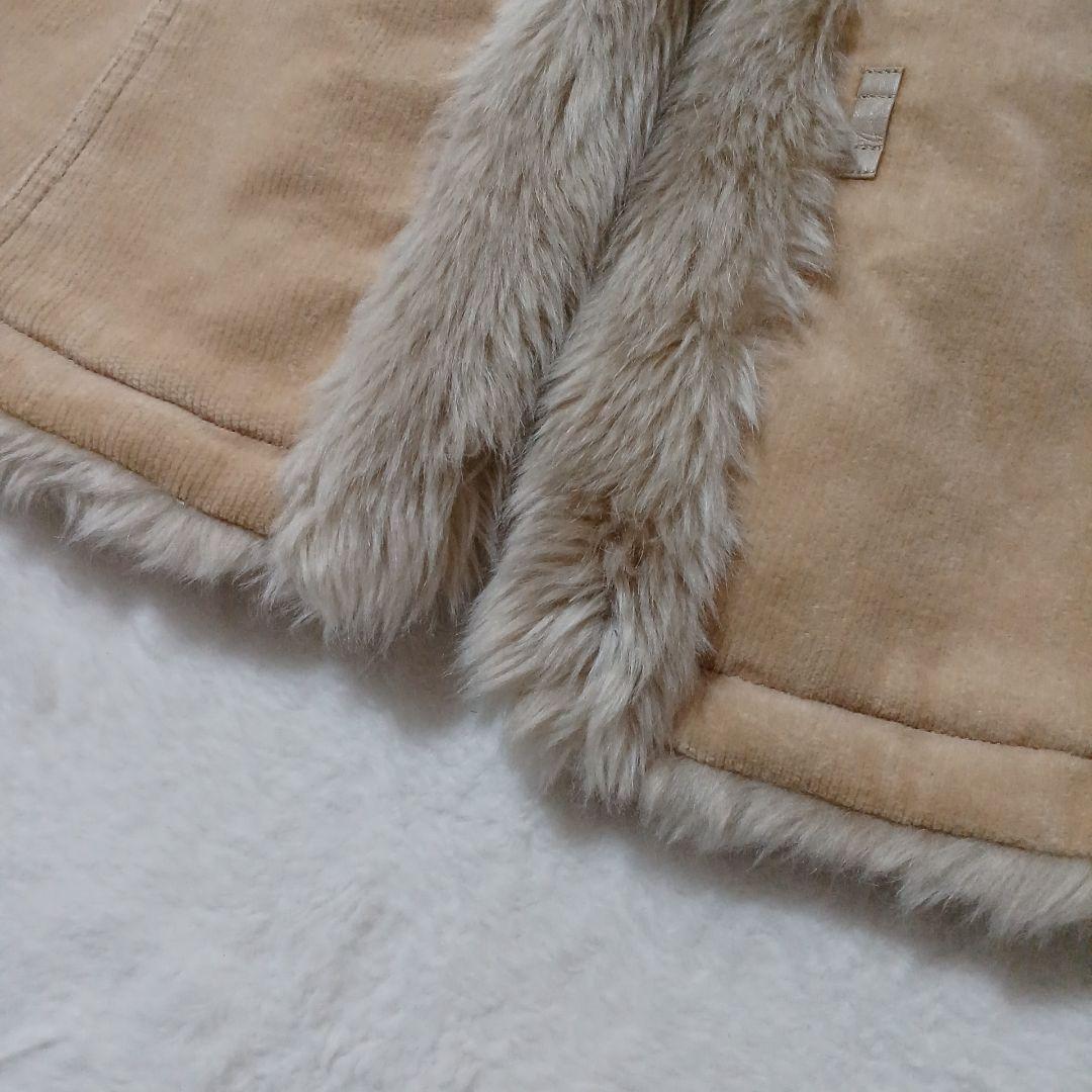 BURBERRY BLUE LABEL♪コーデュロイコート　ファー　キルティング