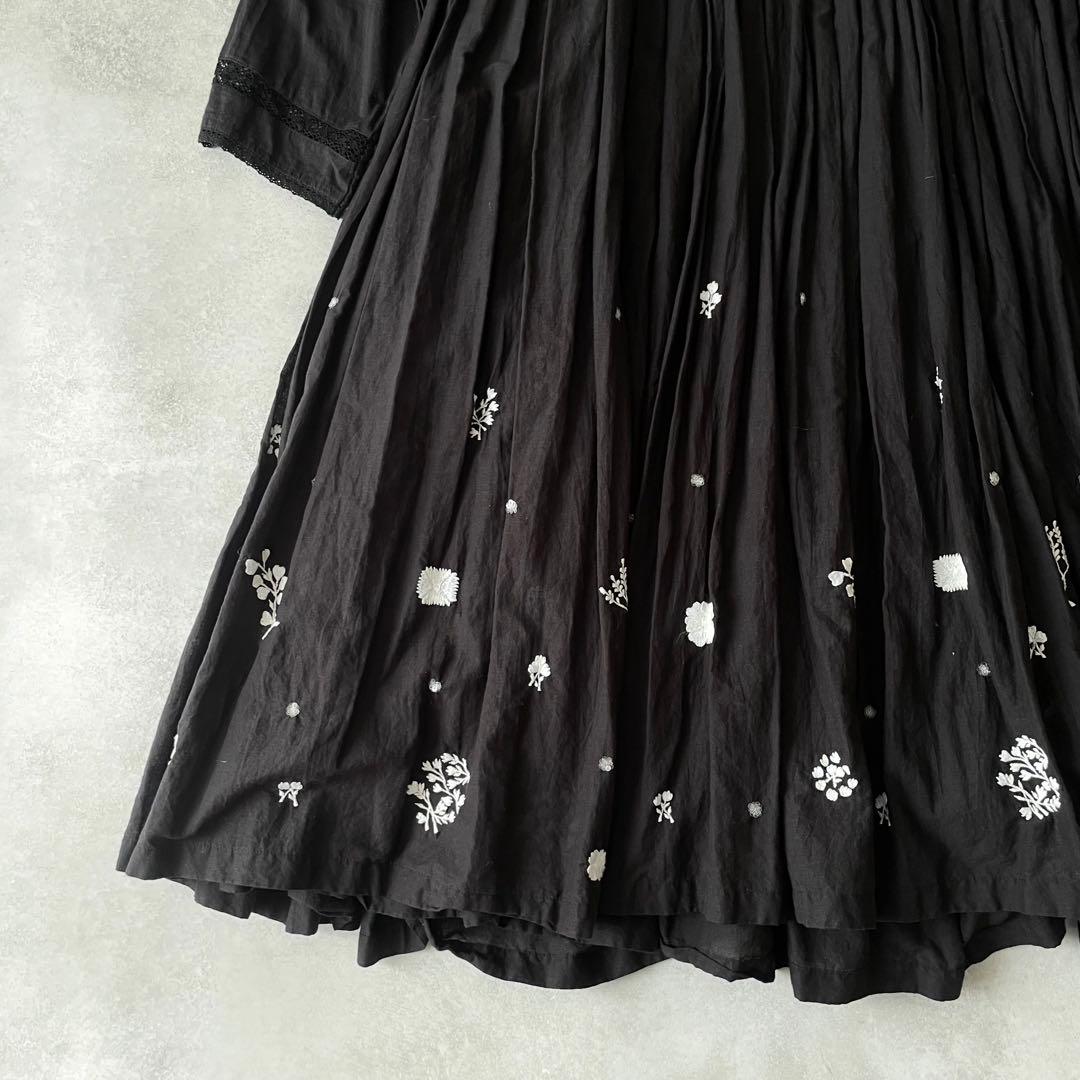 AODRESS エンブロイダリー 刺繍 カシュクール ワンピース アオドレス