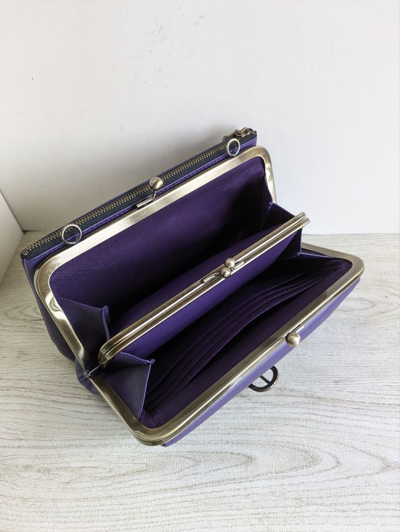 ひろは　がま口ショルダーバック　がま口キーケース