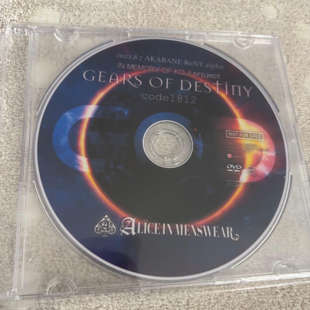 ALICE IN MENSWEAR DVD　（La'cryma Christi）