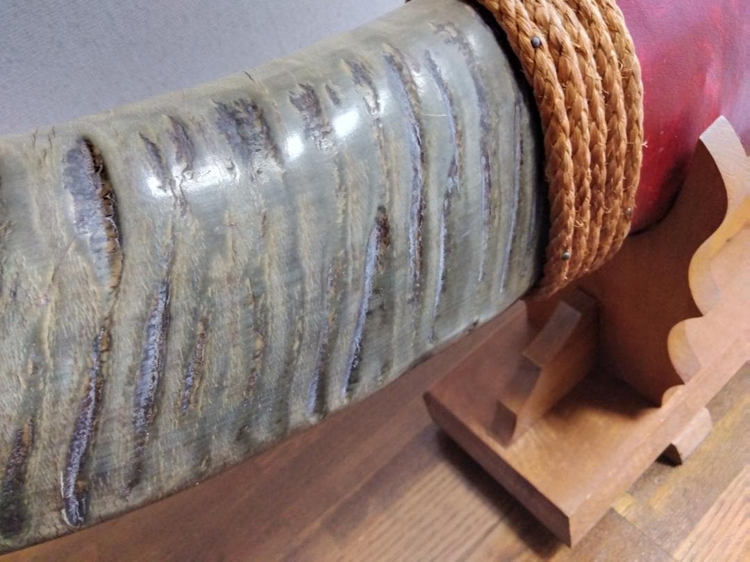 ま　水牛の角の置物　希少　ビンテージ　骨董品　手渡し可（値引）