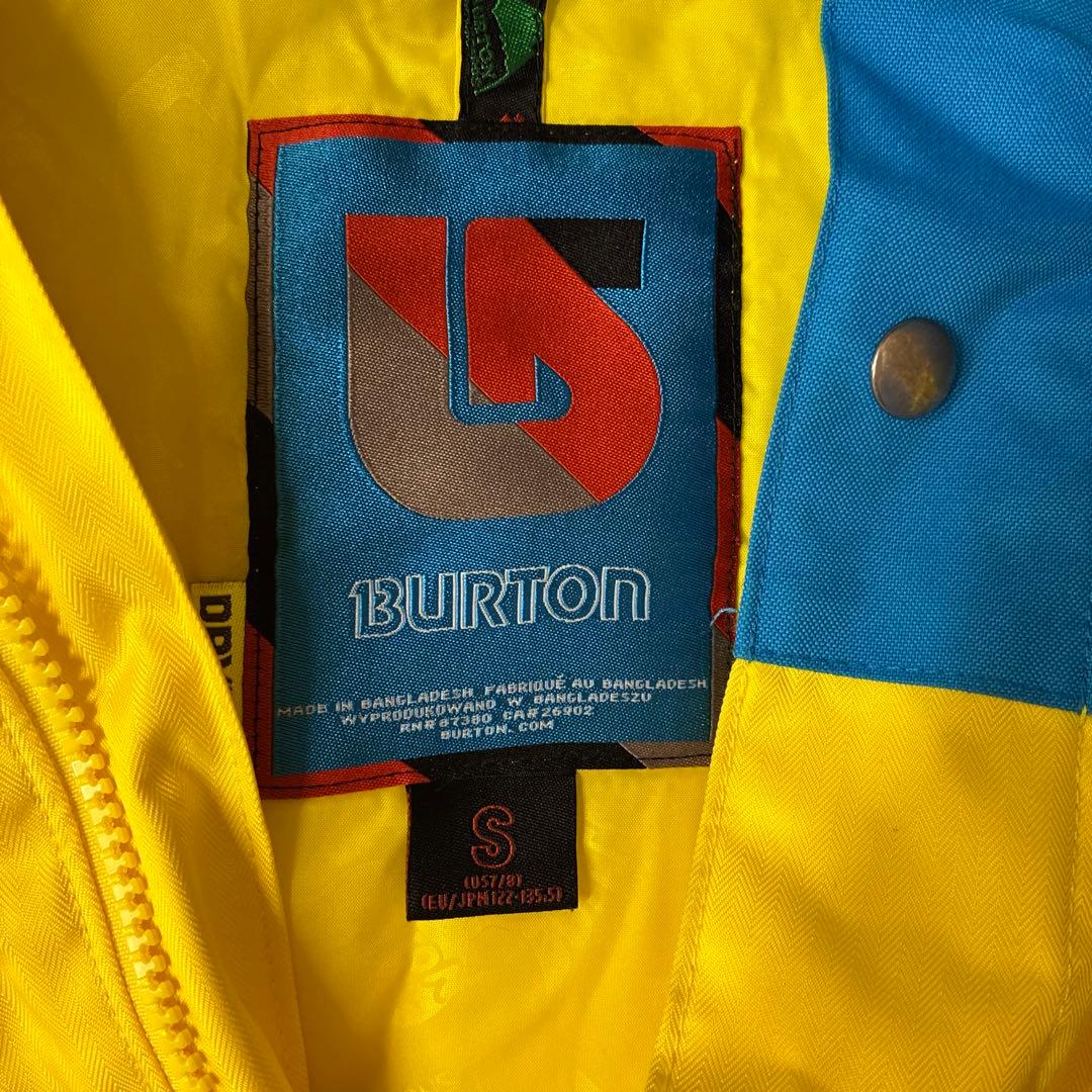 BURTON 子ども用スキーウェア イエロー/ブルー 上下セット