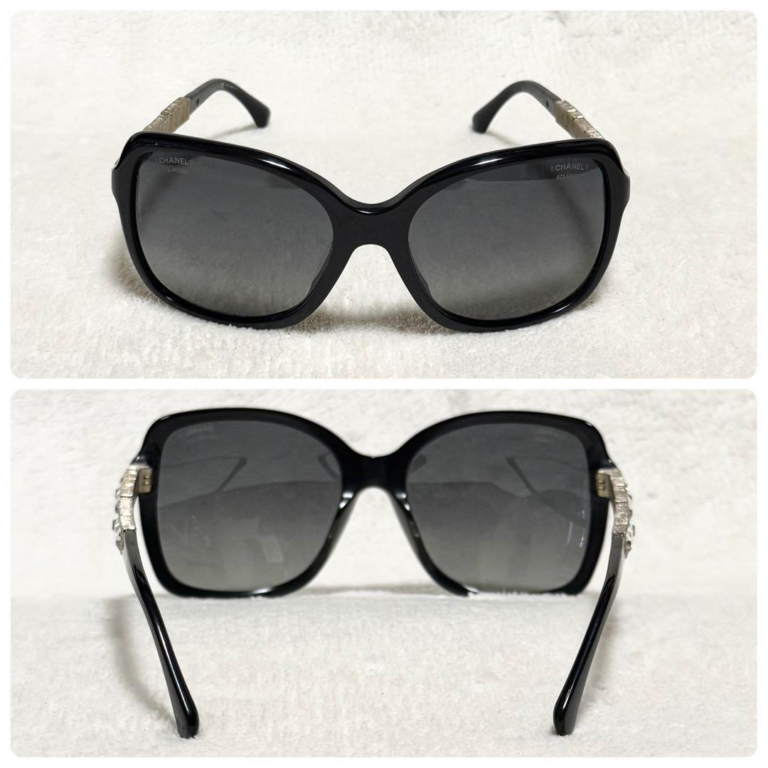 美品 シャネル サングラス レディース ラインストーン ビジュー ココマーク