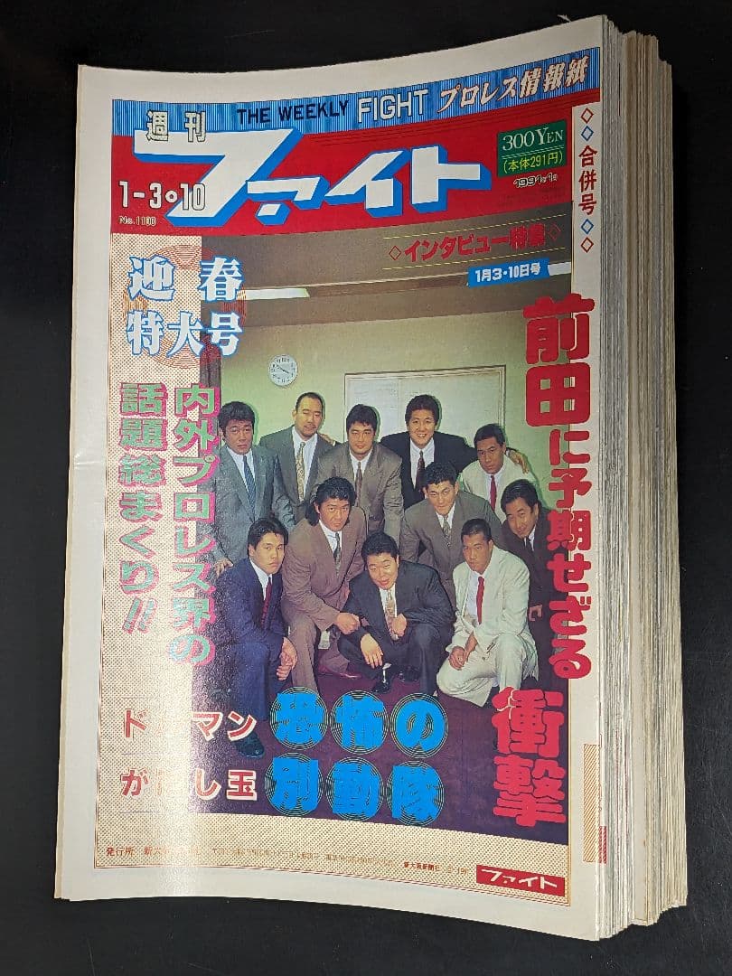 2【希少】プロレス新聞『週刊ファイト 90年6月〜91年6月発行 50冊セット
