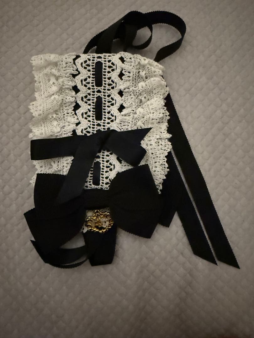 黒白 ヘッドドレス カチューシャ