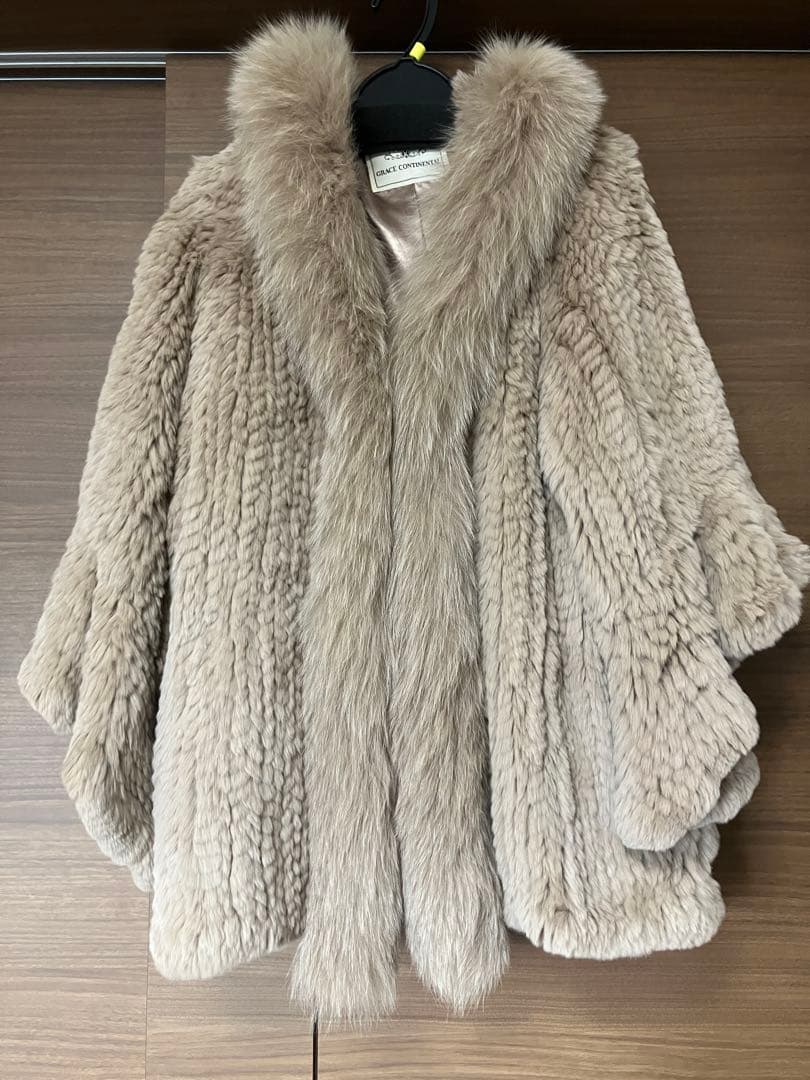 グレースコンチネンタル　フード付き レッキス　ファーコート サイズ36