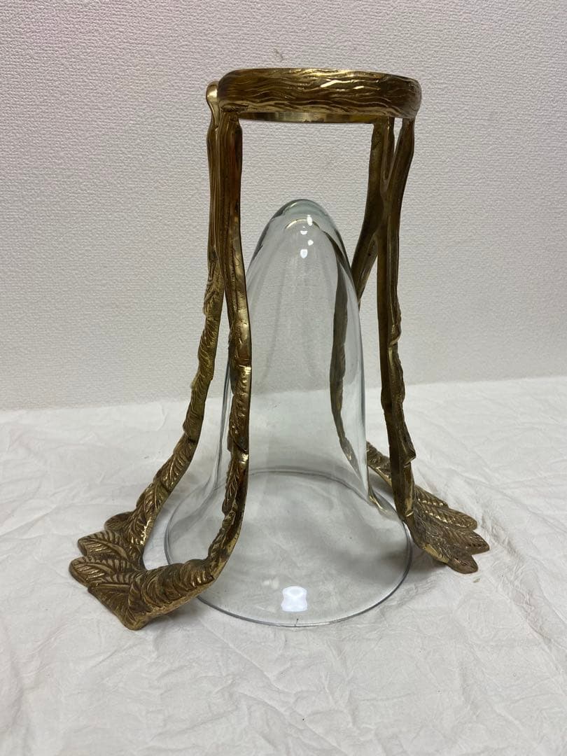 豪華/エレガント/真鍮/ブラス/ガラス/花瓶/フラワーベース