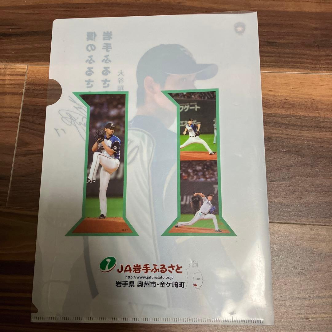大谷翔平　ノベルティ　クリアファイル　JA岩手　北海道ファイターズ　ファイル