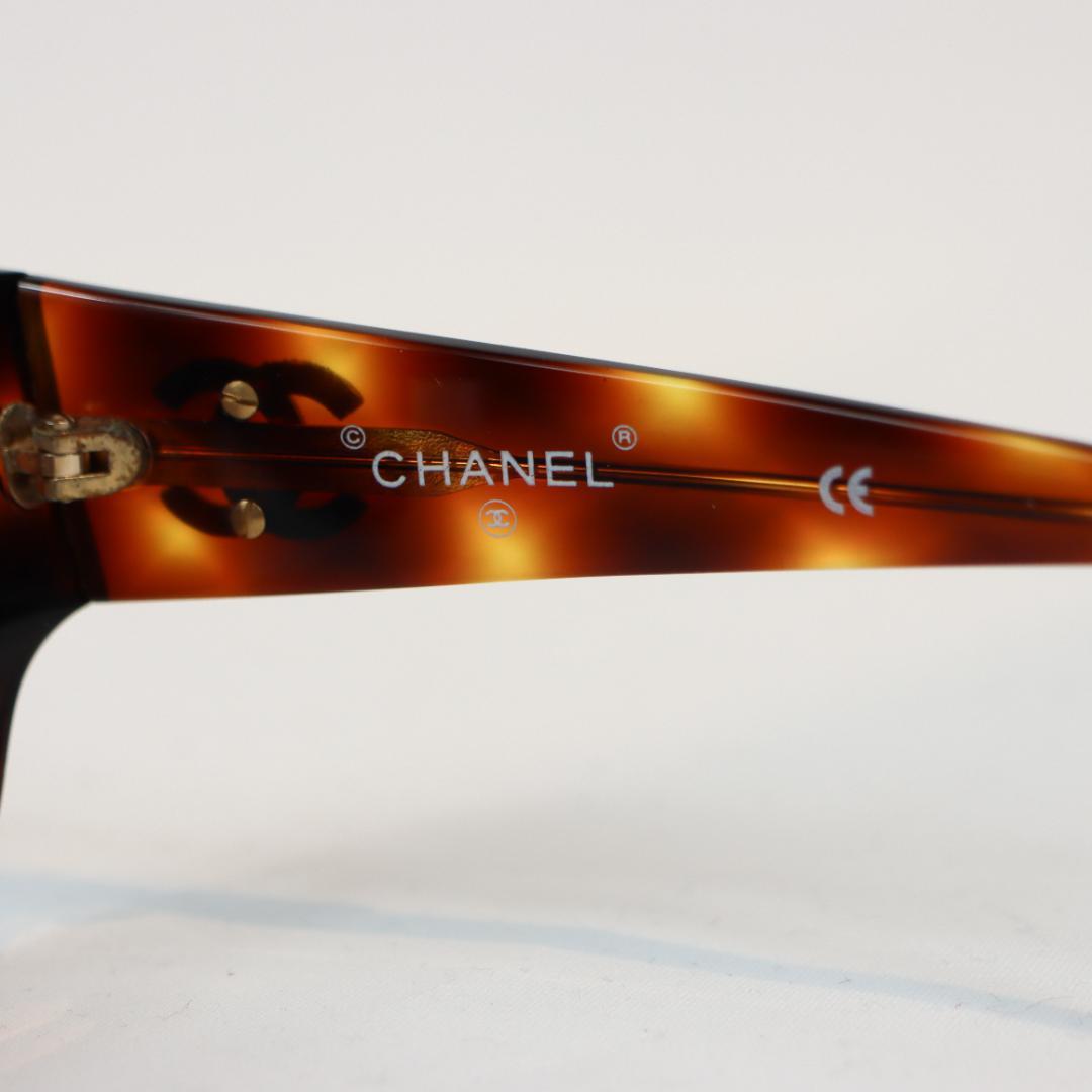 CHANEL シャネル ココマーク サングラス ブラウンべっ甲調 ケース付き